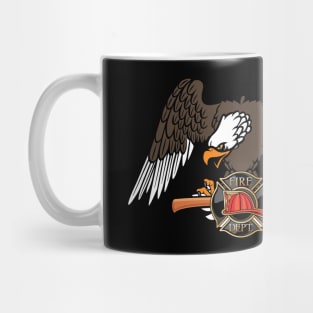 Patriotic Firefighter Eagle Fire Department Mug